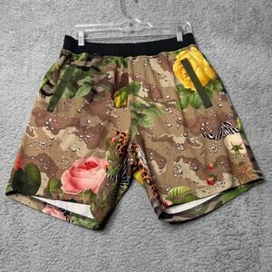 Reason Shorts Men's Small Camo Floral Animal Print Athletic Shorts